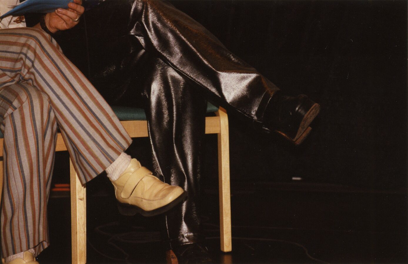 Two fashionable party goers at Images, in 2001.